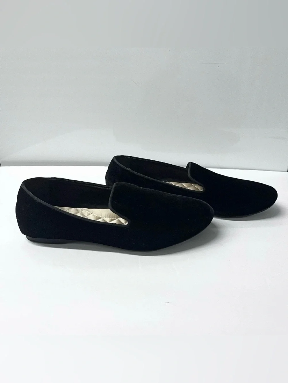 Birdies The Starling Loafers Women’s Size 7.5 black velvet flat shoes